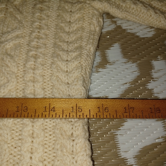 Ralph Ralph Lauren Hand Knit Cozy Cable Knit Turtleneck Sweater - Cream - Picture 6 of 14